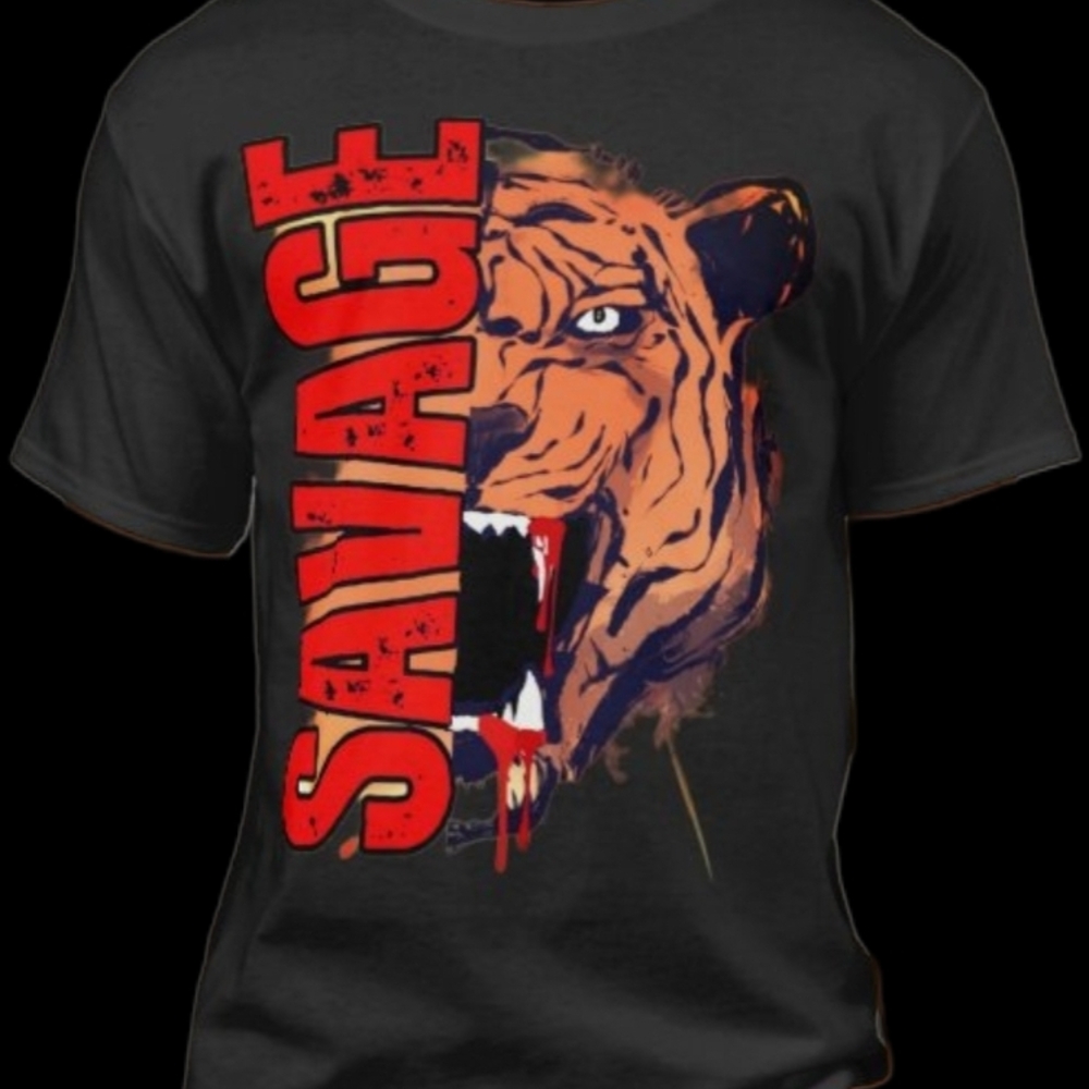 Savage Black Graphic Tee